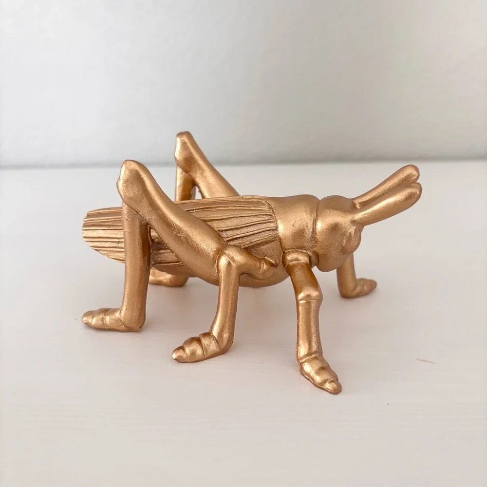 TARGET Grasshopper/ Bee Gold Figurines - New!